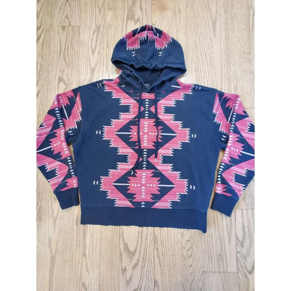 Lauren Ralph Lauren Womens S Aztec Sweatshirt Hoodie VGUC